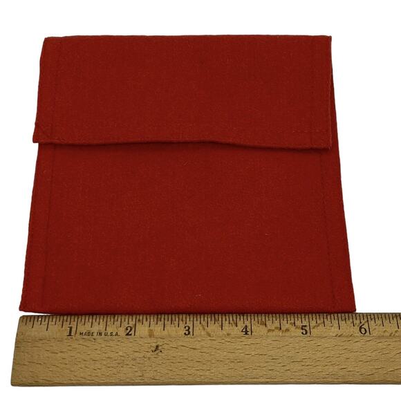 New Red Velvet Snap Button Gift Bag Jewelry Bag Packaging Bag Storage Pouch - Picture 9 of 11